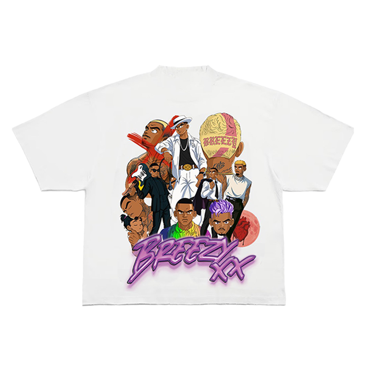Chris Brown Anime Tee Chris Brown Anime Tee