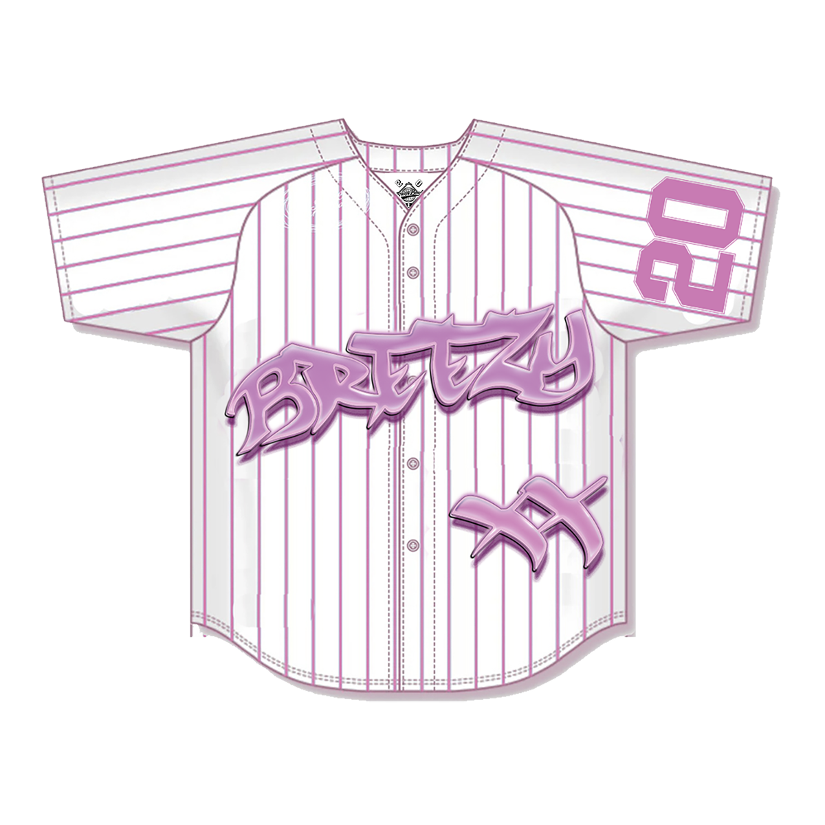 20 Flames Pinstripe Jersey - Pink