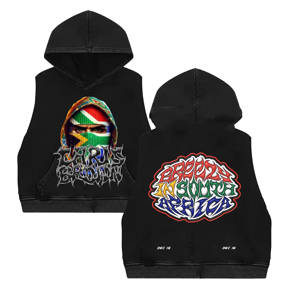 Breezy in South Africa Cutoff Hoodie