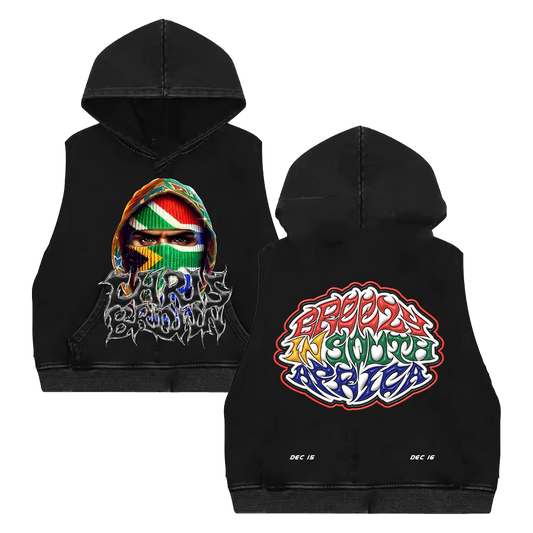 Breezy in South Africa Cutoff Hoodie